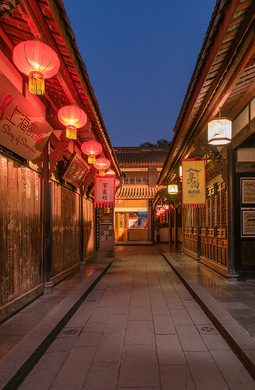 锦里古街夜景